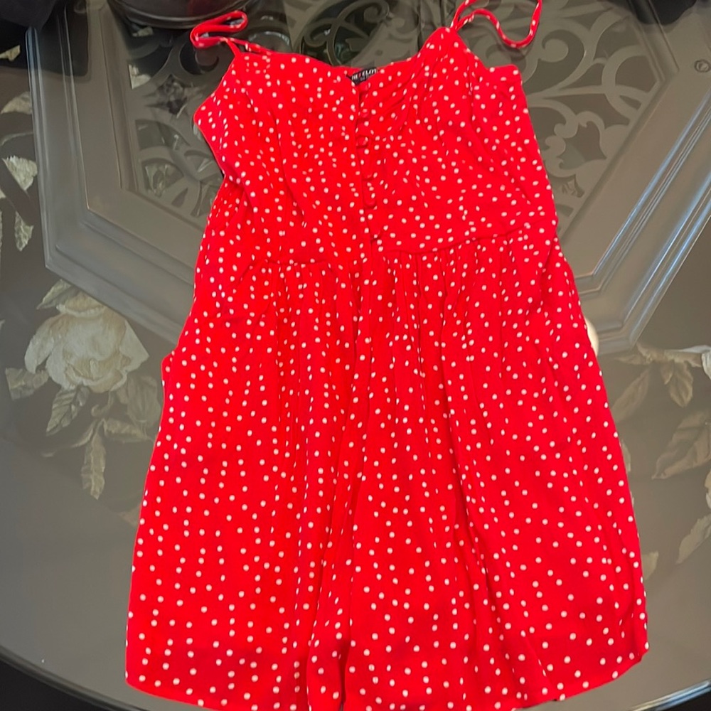 Red & White romper